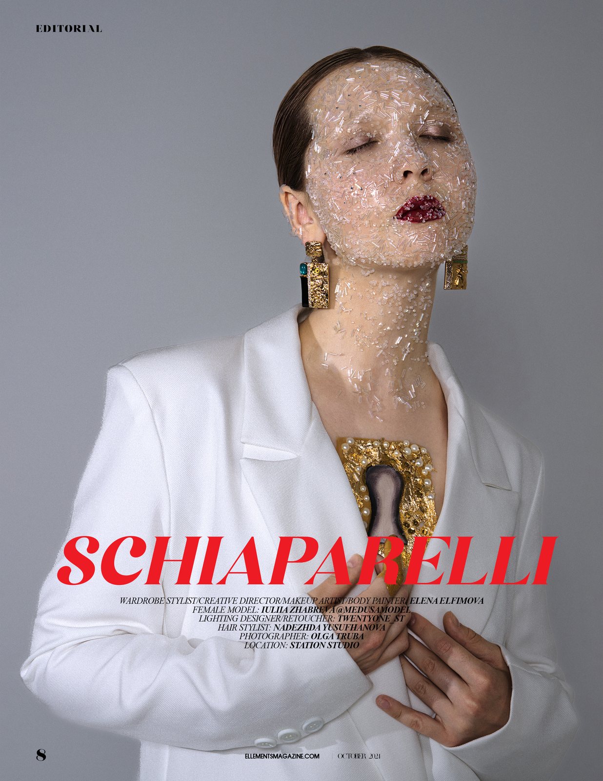 Schiaparelli magazine page